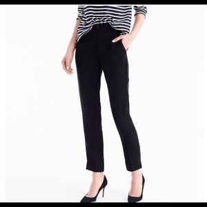 J Crew easy pant - size 2 - black matte crepe